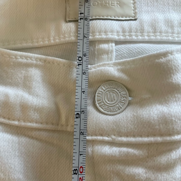 MOTHER Mid Rise Dazzler Ankle Jean, White sz 26 - Picture 8 of 9